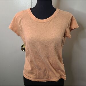Women's Madewell Salmon Short‎ Soft Tee Small